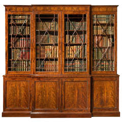 Antique Regency Breakfront Bookcase 11