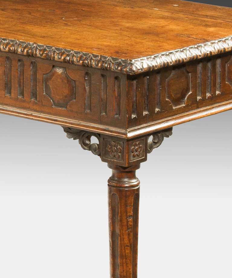 18th Century and Earlier Pair of Italian Carved Consoles Tables
