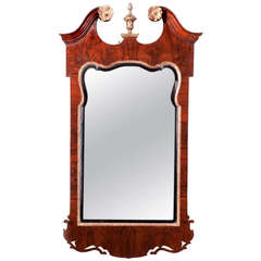 Antique George II Walnut Mirror 4