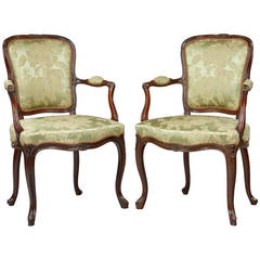 Pair of Hepplewhite Mahogany Armchairs