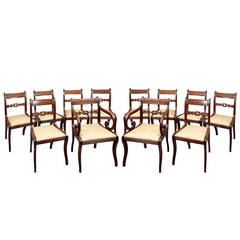 Used Set of 12 Regency Dining Chairs