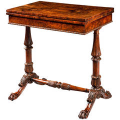 19th Century Yew Games Table