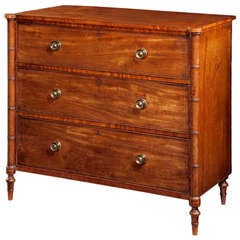 Georgian Sheraton Mahogany Chest of Drawers