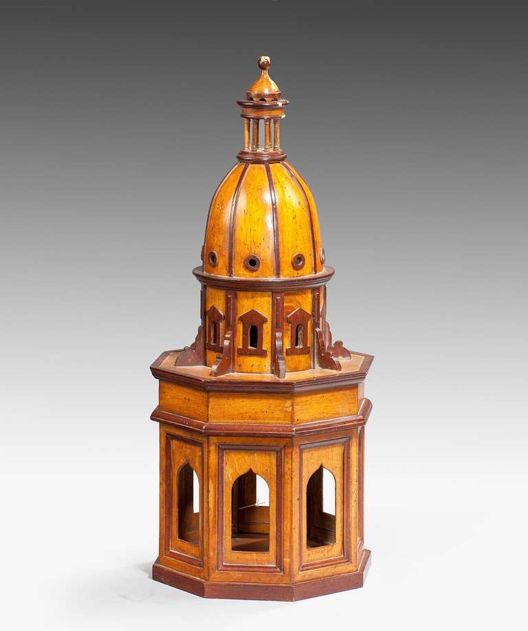 An architectural model of a dome in the manner of the Italian Renaissance and especially Brunelleschi.