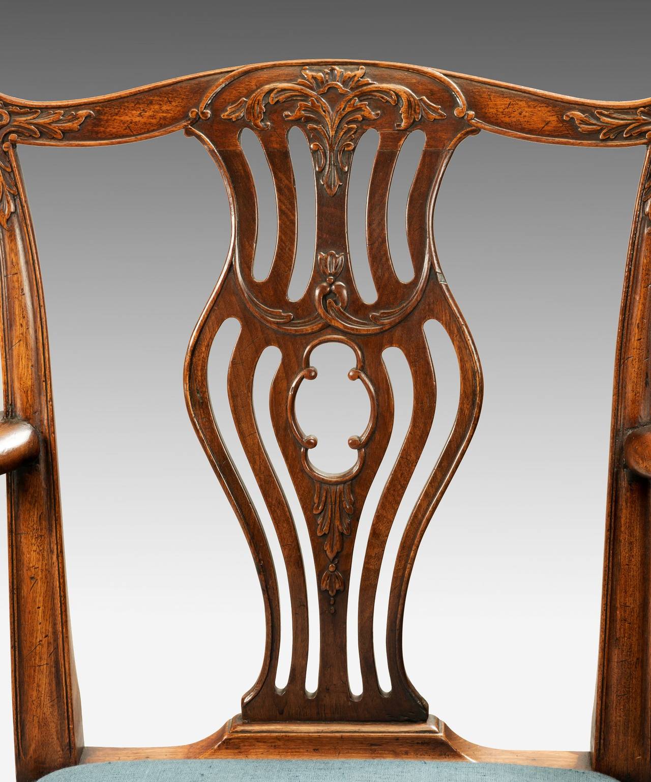 Carved Set of Eight Chippendale Dining Chairs