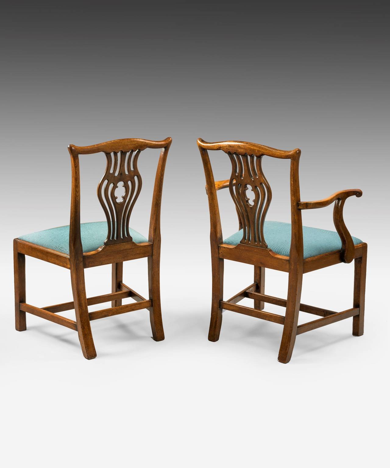 Set of Eight Chippendale Dining Chairs 1