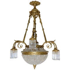 19th Century French Louis XVI Antique Chandelier 6