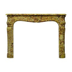 18th Century Louis XV - XVI Breche D' Allepe Fireplace Mantel 11