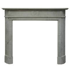 19th c. French Louis XVI "Demi Lune" Mantelpiece Free World Wide Shipping 1