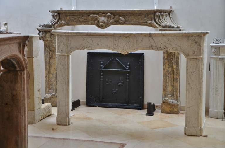 18th c. French Large Square Fireback For Sale 3