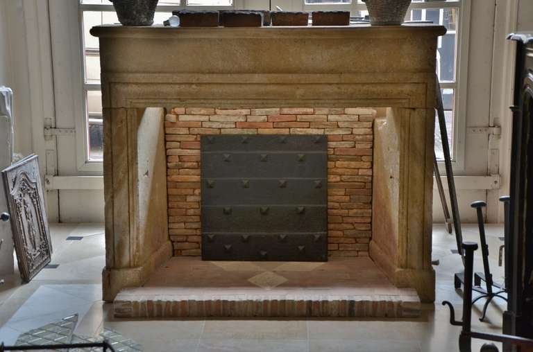Cast Iron Rivitted Fireback Gothic Style 3