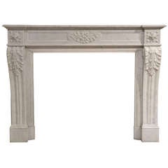 French Antique Fireplace Louis XVI Style - 19th Century