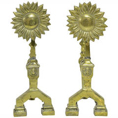 A Pair of Sunflower Fire Tool Holders 5