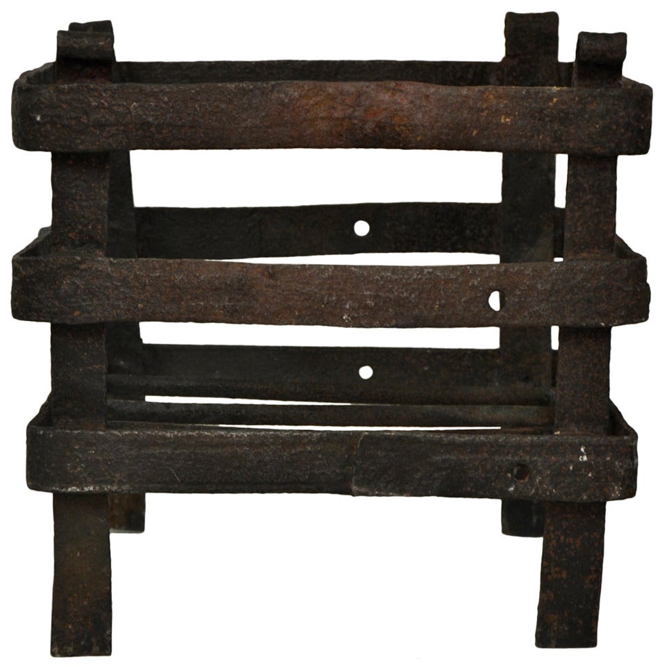 17th c. Square Gothic Fire Grate For Sale