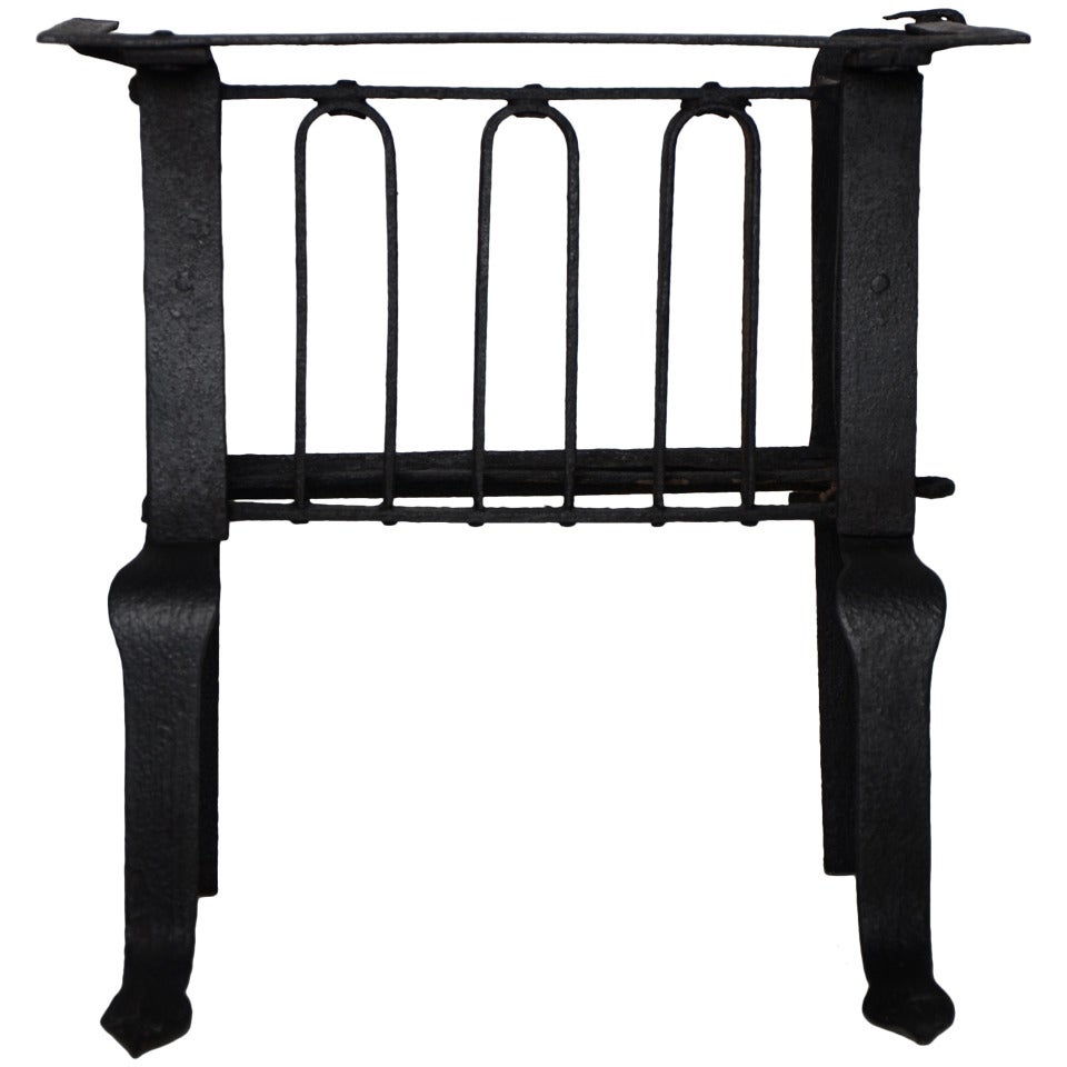 17th c. Small Wrought Iron Fire Grate