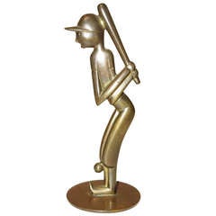 Karl Hagenauer Bronze Baseball Figure