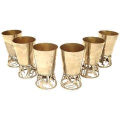 Hagenauer Equestrian Drinking Cups - Set of Six