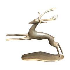 Leaping Bronze Stag by Karl Hagenauer