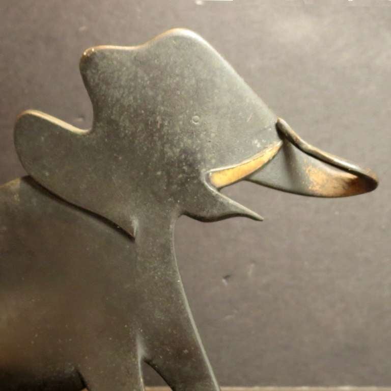 Austrian Bronze Elephant Sculpture by Karl Hagenauer