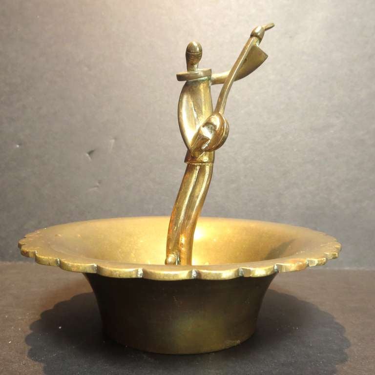 Bronze Bango Candy Dish by Karl Hagenauer