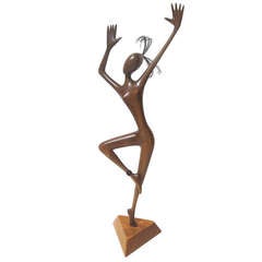 Hagenauer Carved Wooden Dancer