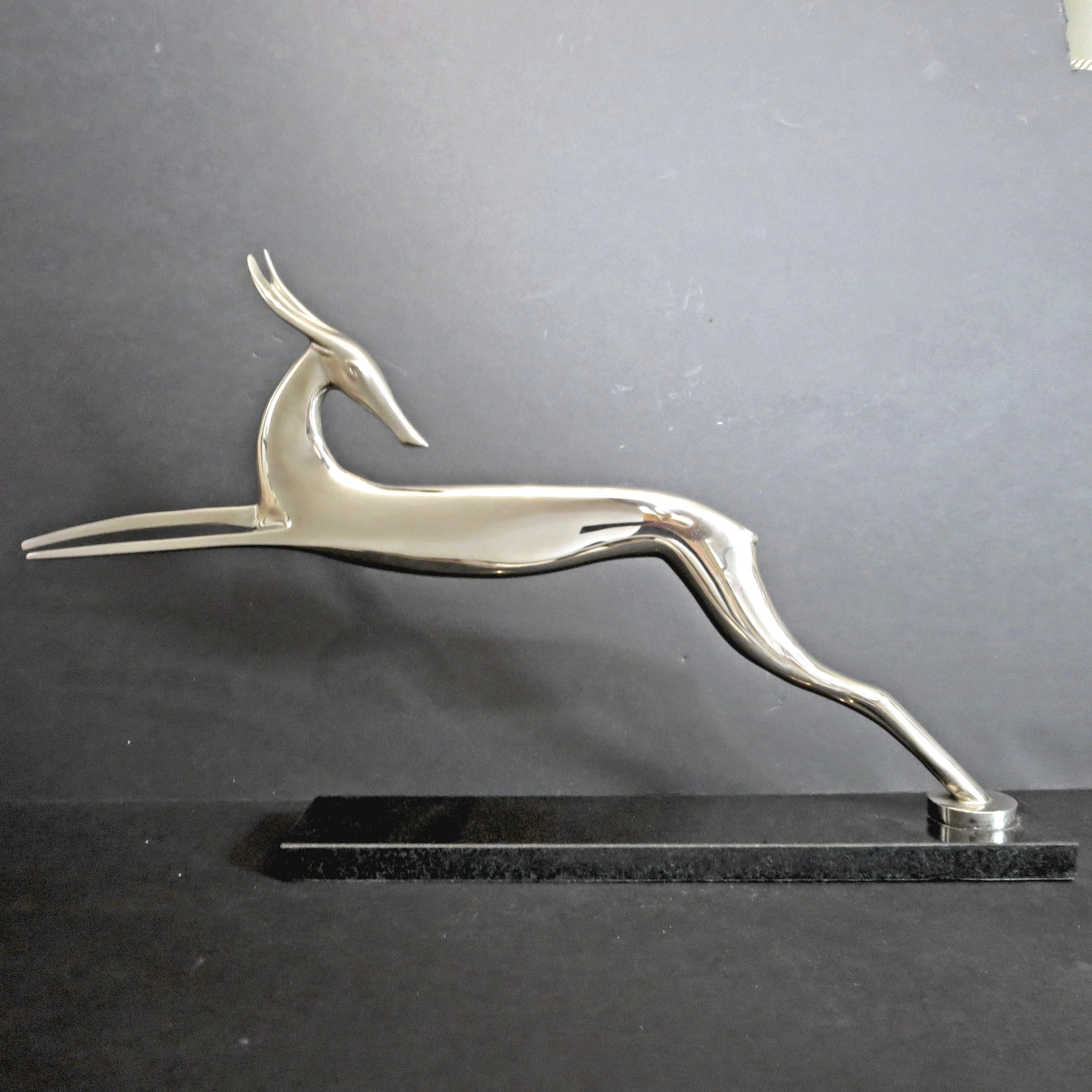 Bronze Leaping Gazelle Sculpture by Karl Hagenauer