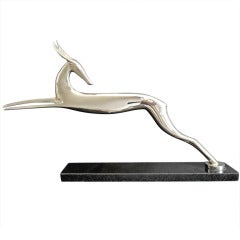 Bronze Leaping Gazelle Sculpture by Karl Hagenauer
