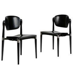 Pair of 'S83' chairs by Eugenio Gerli for (Osvaldo Borsani) TECNO