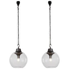 Pair of Hanging Lamps by Luigi Caccia Dominioni