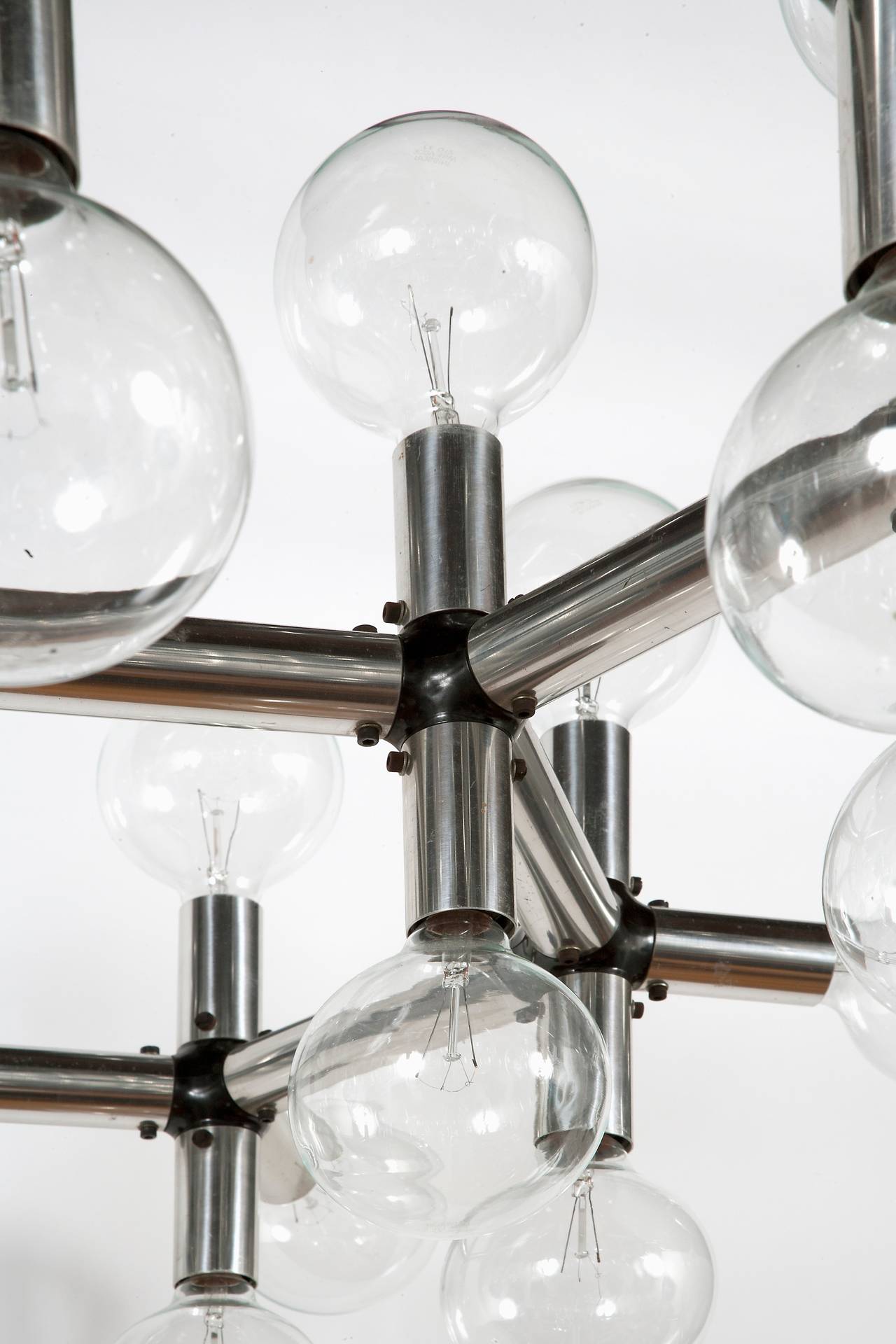 Mid-Century Modern Sculptural Suspension Light by Robert Haussmann