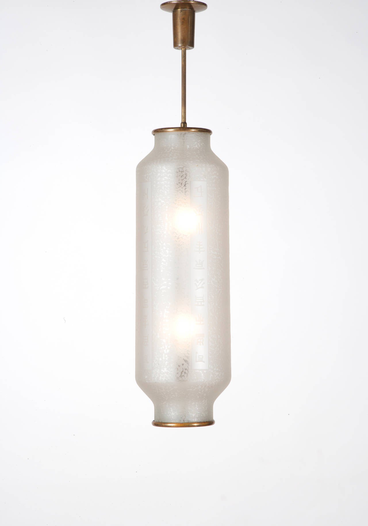 Italian 1950s Suspension Light by Arredoluce For Sale