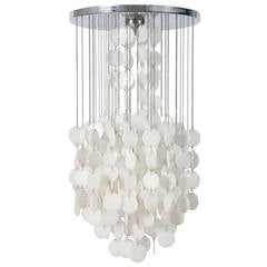 1970s Glass Chandelier by Carlo Nason for Mazzega