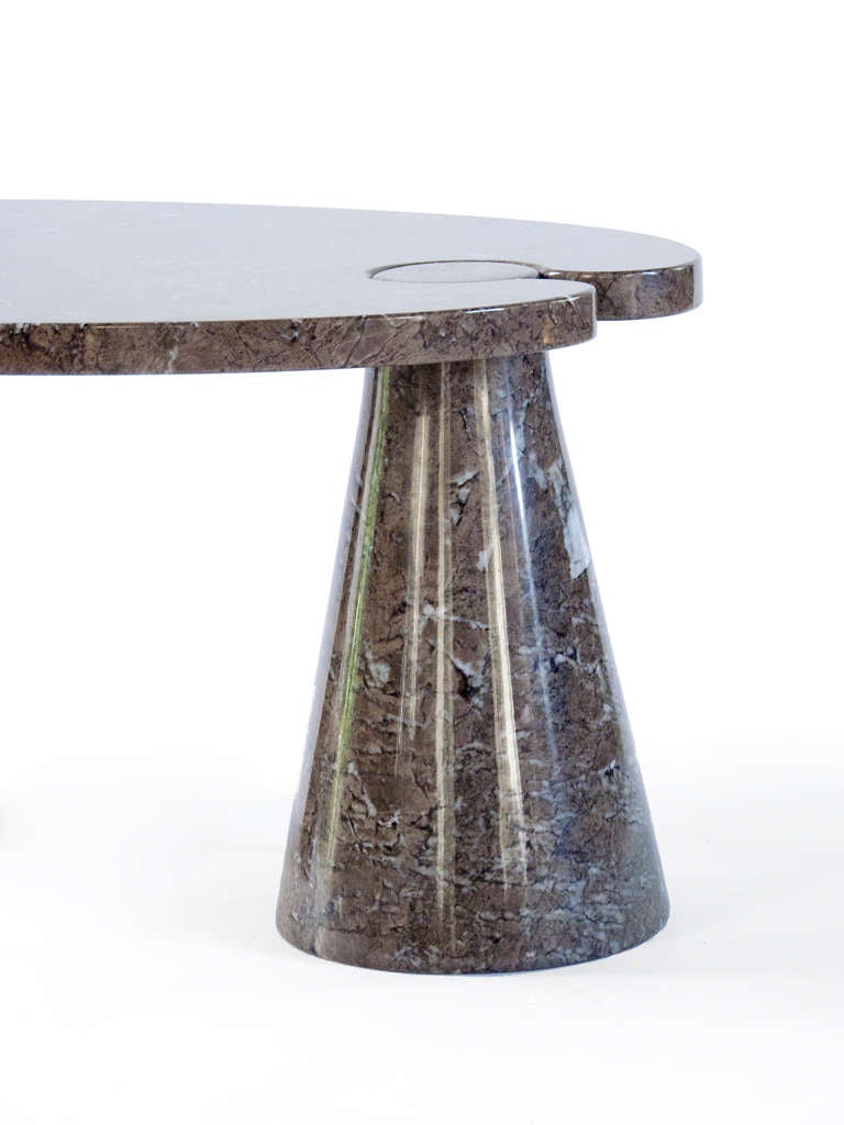 Mid-Century Modern Mangiarotti Marble Coffee Table of the Eros Collection