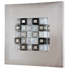 Sculptural Light Panel by Angelo Brotto