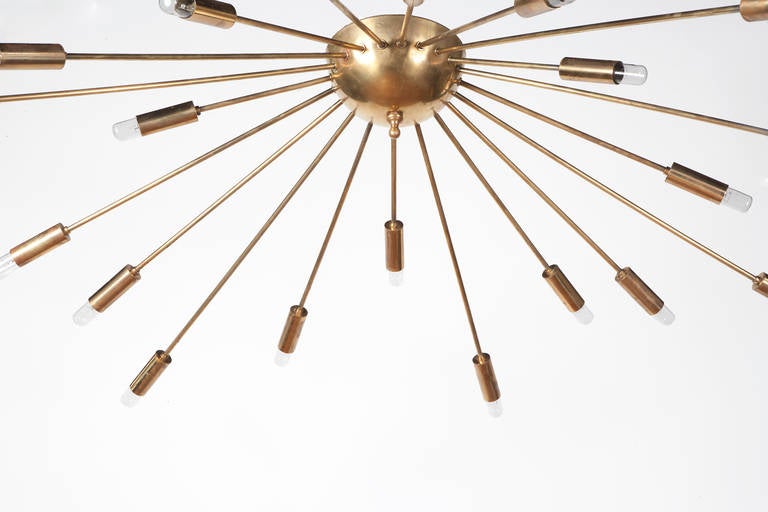 1950s Star-Shaped Ceiling Light by Stilnovo In Good Condition In London, GB