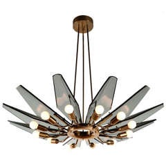 1950s Cristal Arte Chandelier