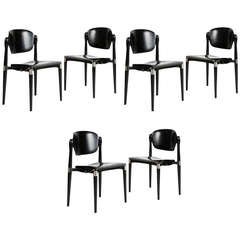 'S83' Chairs by Eugenio Gerli for (Osvaldo Borsani) TECNO