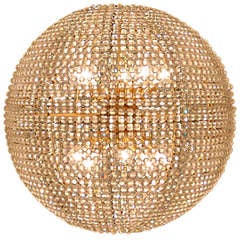 Ball-Shaped Chandelier, Autria Circa 1960