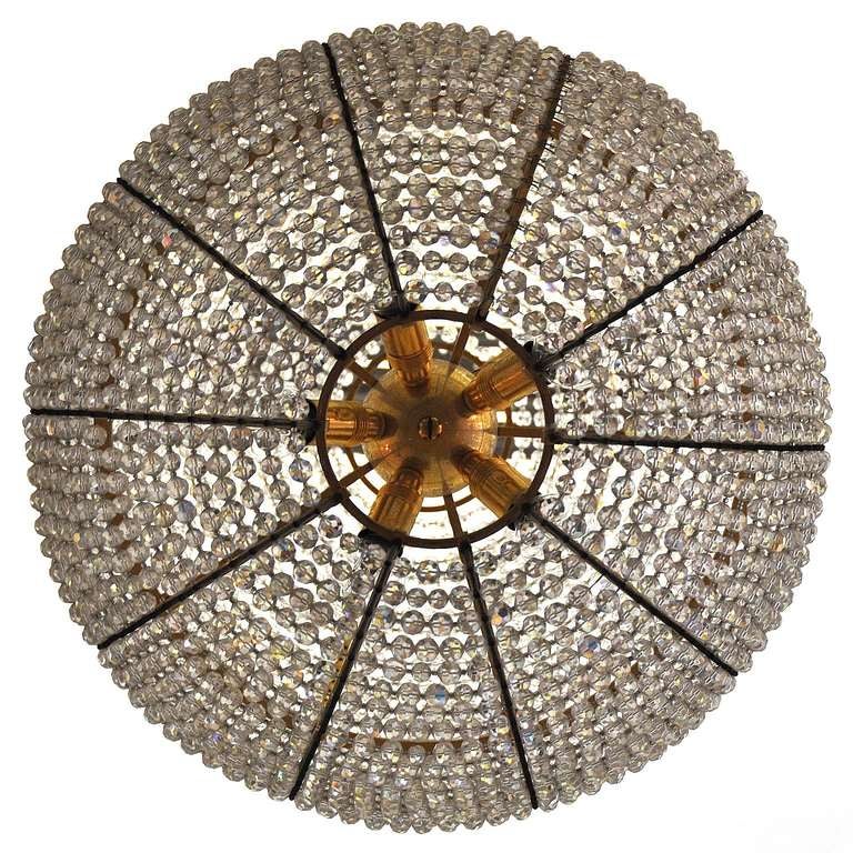 Mid-Century Modern Ball-Shaped Chandelier, Autria Circa 1960