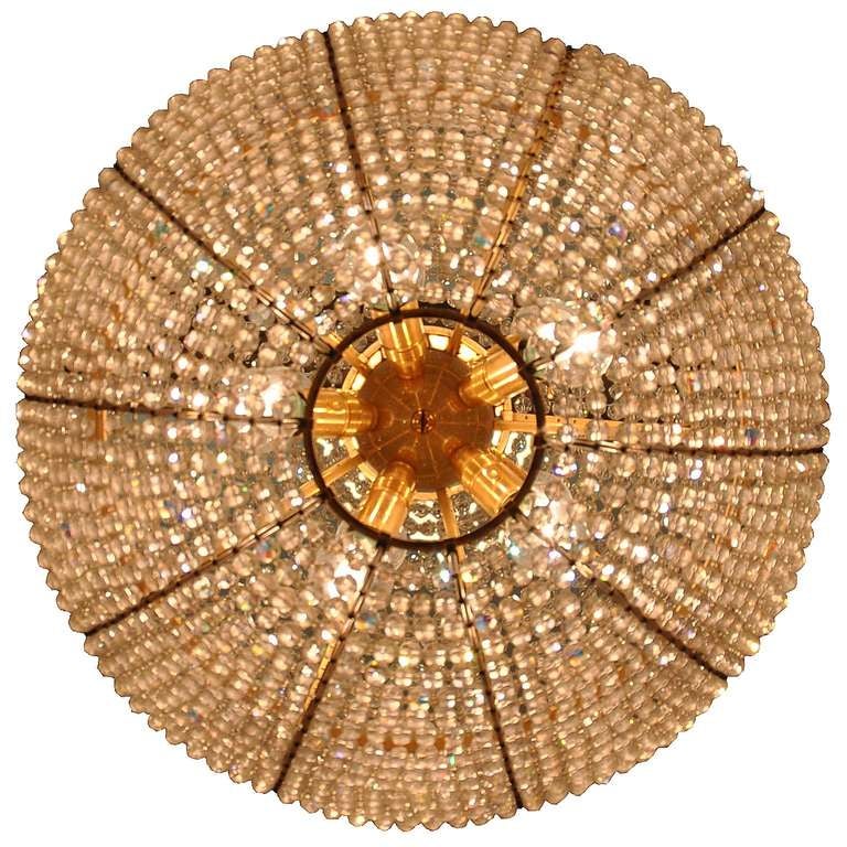 Austrian Ball-Shaped Chandelier, Autria Circa 1960