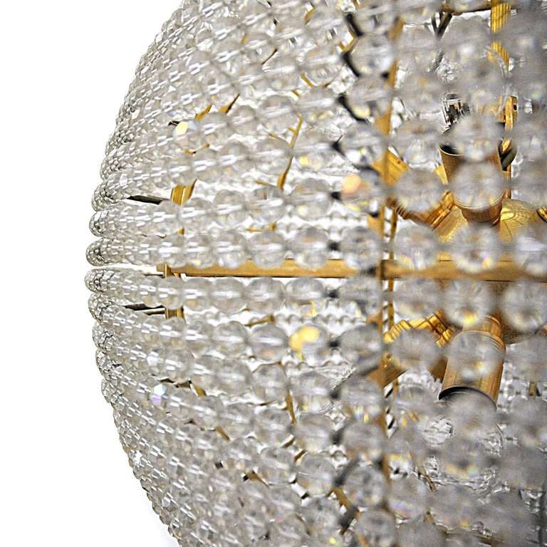 Ball-Shaped Chandelier, Autria Circa 1960 In Excellent Condition In Vienna, AT