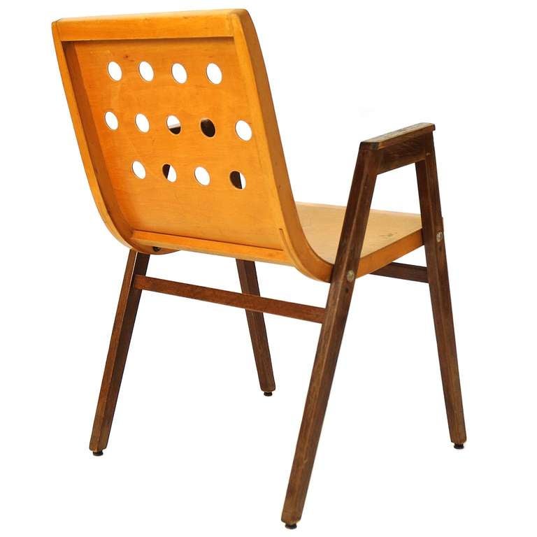 Austrian Unusual Stacking Chair by Roland Rainer, Austria 1951