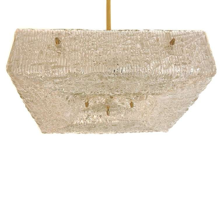 Mid-Century Modern Chandelier, Kalmar, Austria 1950's