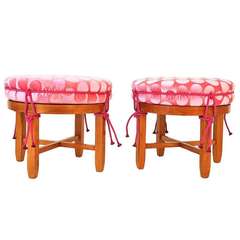 Vintage Stools Designed and Made in Austria, 1920-1930