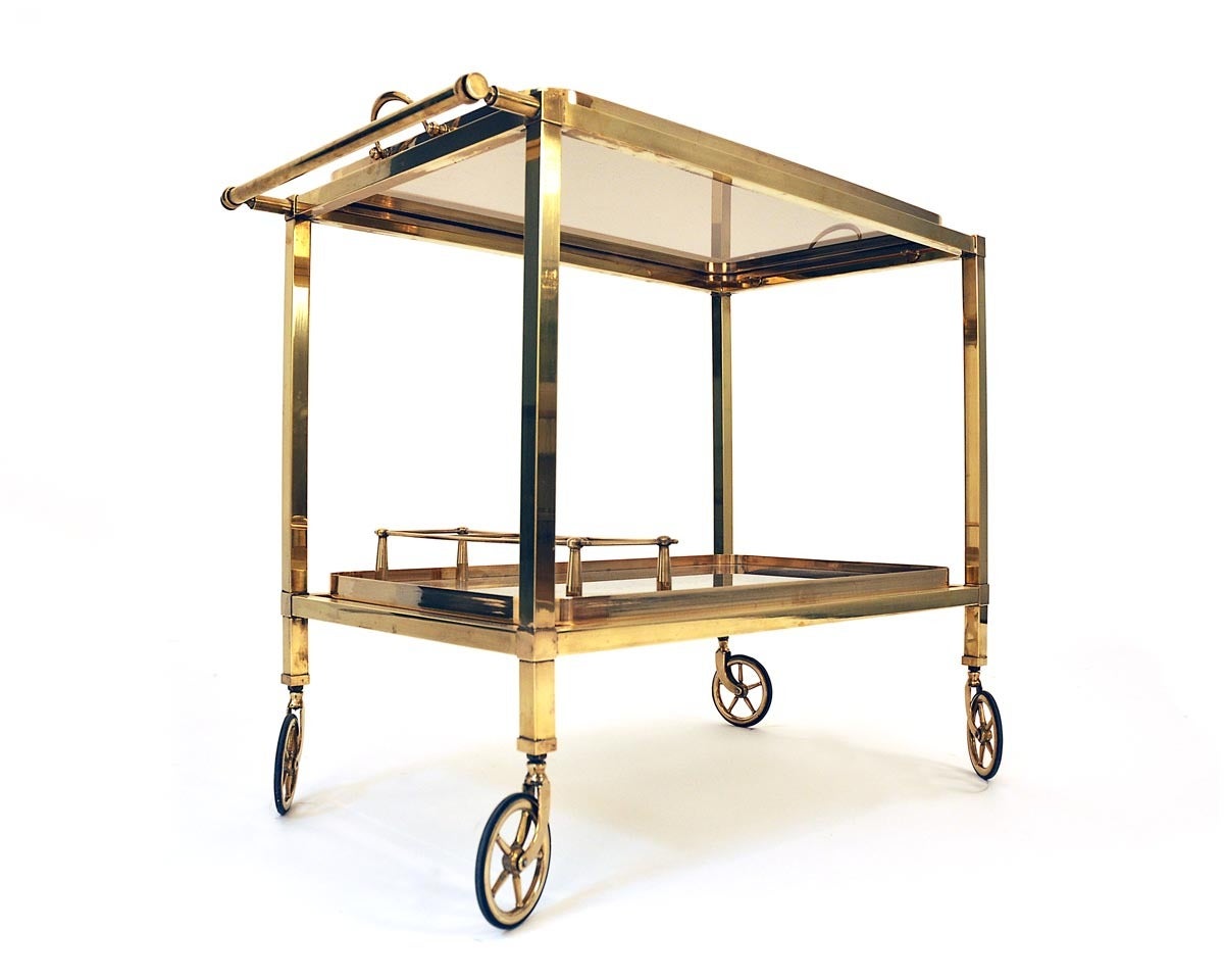 Mid-Century Modern Serving Trolley from France, 1950
