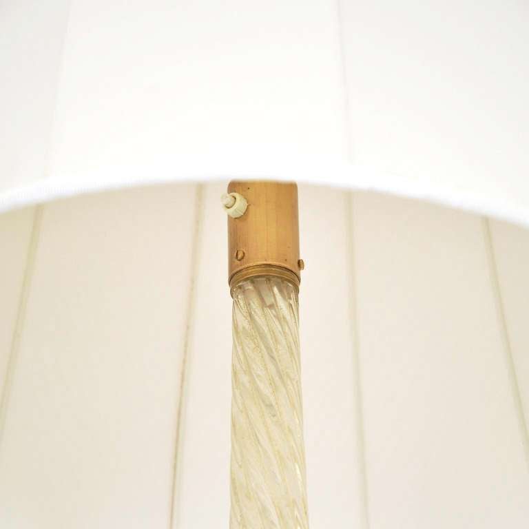 Mid-Century Modern Murano Floor Lamp Attributed to Barovier & Toso