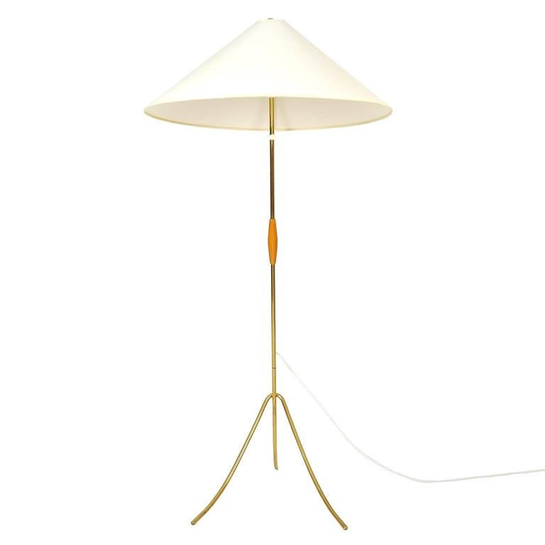 Mid-20th Century Floor Lamp 'Hase' or 'Rabbit' by J.T. Kalmar, Vienna circa 1950