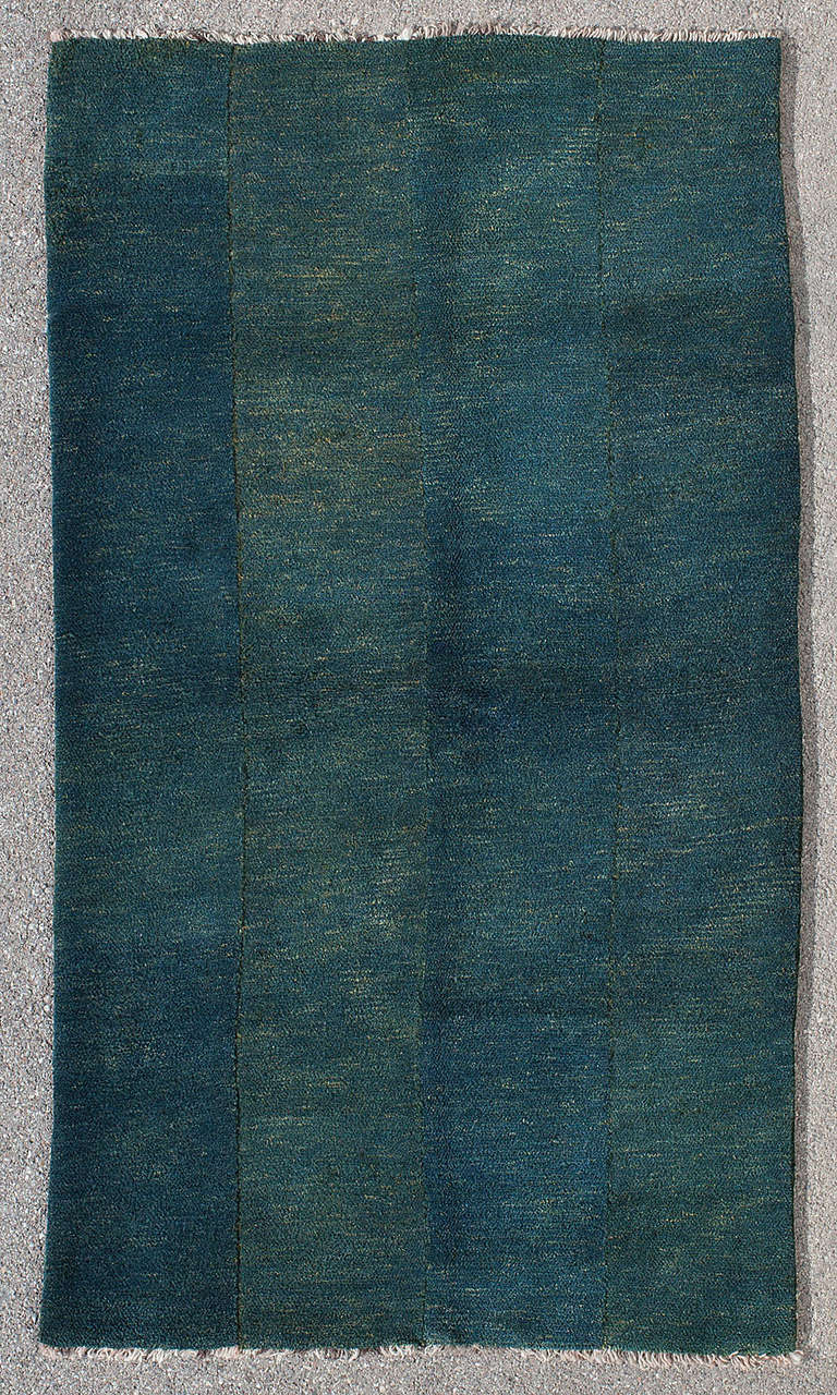 Pure Simplicity, Antique Bottle Green Tibetan Tsukdruk Rug