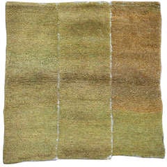 Antique Abstract Tibetan Tsutruk Sitting Rug