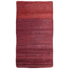 Stunning Red Antique Abstract Geometric Tibetan Rug